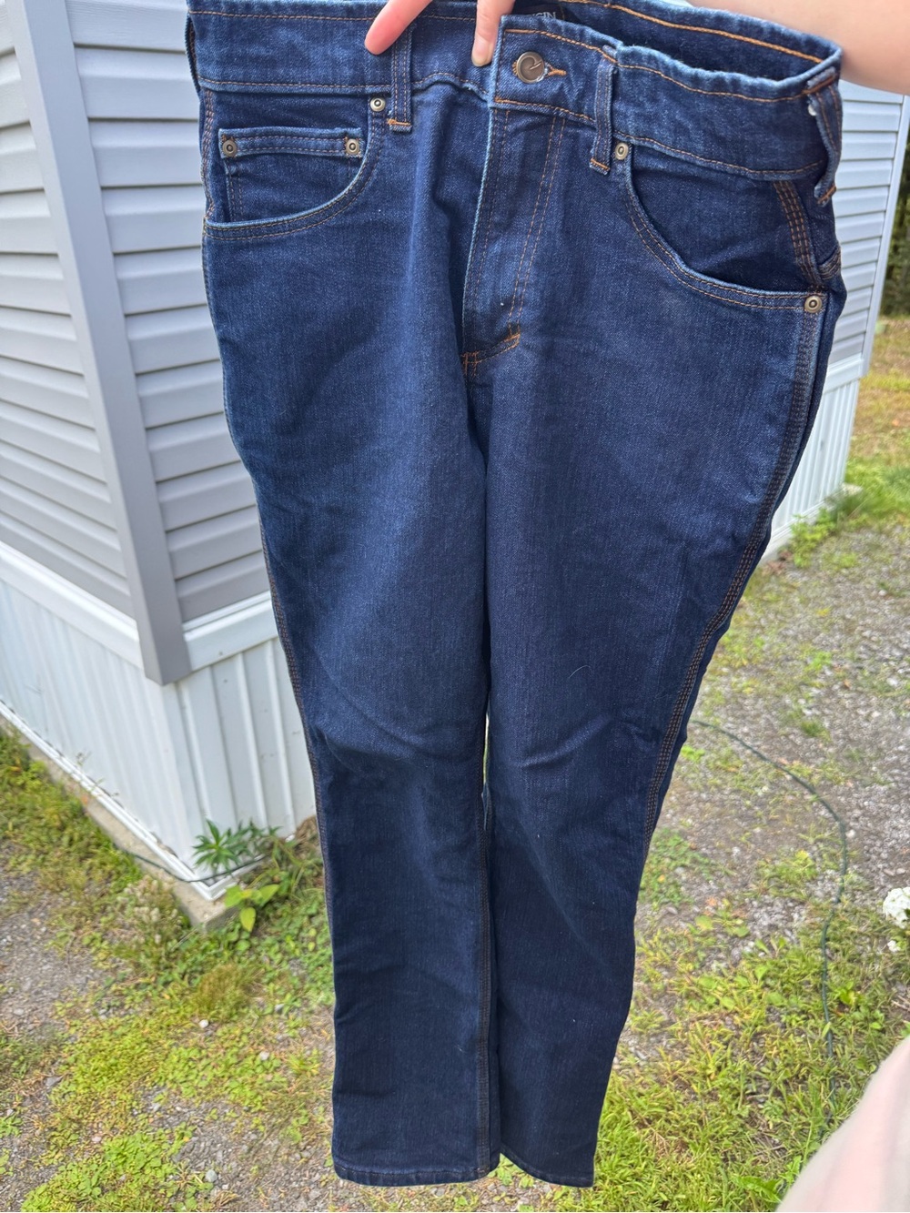 Origins Men's Navy Straight-Leg Jeans